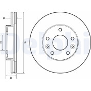 Delphi | Bremsscheibe | BG4455