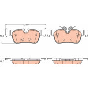 TRW | Bremsbelagsatz, Scheibenbremse | GDB2063