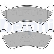 Delphi | Bremsbelagsatz, Scheibenbremse | LP1692