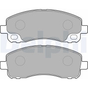 Delphi | Bremsbelagsatz, Scheibenbremse | LP2204