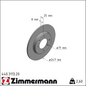 Zimmermann | Bremsscheibe | 440.3113.20