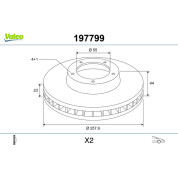 Valeo | Bremsscheibe | 197799