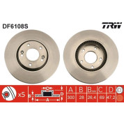 TRW | Bremsscheibe | DF6108S