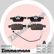 Zimmermann | Bremsbelagsatz, Scheibenbremse | 25222.170.2