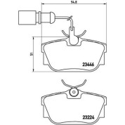 Brembo | Bremsbelagsatz, Scheibenbremse | P 85 059