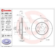 Brembo | Bremsscheibe | 09.4869.41