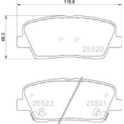 Brembo | Bremsbelagsatz, Scheibenbremse | P 30 104