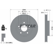 Textar | Bremsscheibe | 92146603