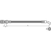 Metzger | Bremsschlauch | 4110530