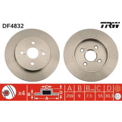 TRW | Bremsscheibe | DF4832