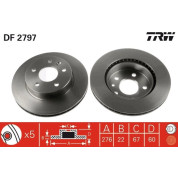 TRW | Bremsscheibe | DF2797