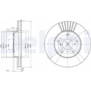 Delphi | Bremsscheibe | BG3856