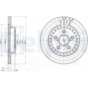 Delphi | Bremsscheibe | BG3536