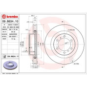 Brembo | Bremsscheibe | 09.B634.11