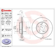 Brembo | Bremsscheibe | 09.C312.11