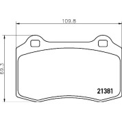 Brembo | Bremsbelagsatz, Scheibenbremse | P 36 020