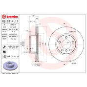 Brembo | Bremsscheibe | 09.C114.11