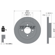 Textar | Bremsscheibe | 92278003