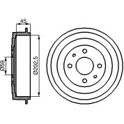 BOSCH | Bremstrommel | 0 986 477 109