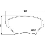 Brembo | Bremsbelagsatz, Scheibenbremse | P 49 029