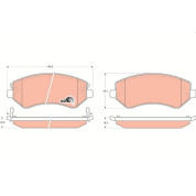TRW | Bremsbelagsatz, Scheibenbremse | GDB4126