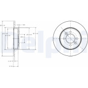 Delphi | Bremsscheibe | BG2694