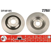 TRW | Bremsscheibe | DF4818S