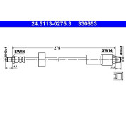 ATE | Bremsschlauch | 24.5113-0275.3