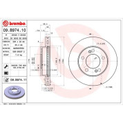 Brembo | Bremsscheibe | 09.B974.11