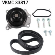 SKF | Wasserpumpe + Keilrippenriemensatz | VKMC 33817