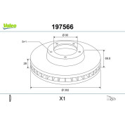 Valeo | Bremsscheibe | 197566