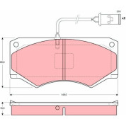 TRW | Bremsbelagsatz, Scheibenbremse | GDB1248