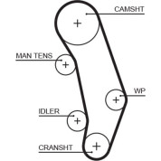 Gates | Zahnriemen | 5346XS