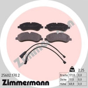 Zimmermann | Bremsbelagsatz, Scheibenbremse | 25602.170.2