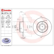 Brembo | Bremsscheibe | 08.5714.10