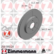 Zimmermann | Bremsscheibe | 250.1393.20