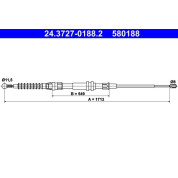 ATE | Seilzug, Feststellbremse | 24.3727-0188.2