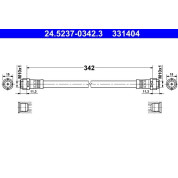 ATE | Bremsschlauch | 24.5237-0342.3