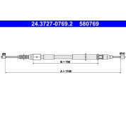 ATE | Seilzug, Feststellbremse | 24.3727-0769.2