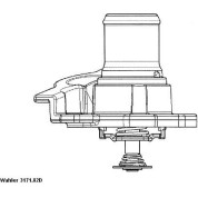 Wahler | Thermostat, Kühlmittel | 3171.82D