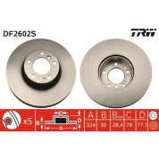 TRW | Bremsscheibe | DF2602S