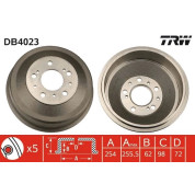 TRW | Bremstrommel | DB4023