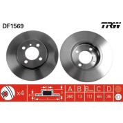 TRW | Bremsscheibe | DF1569