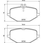 Brembo | Bremsbelagsatz, Scheibenbremse | P 50 161