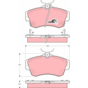 TRW | Bremsbelagsatz, Scheibenbremse | GDB4118
