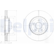 Delphi | Bremsscheibe | BG9068