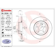 Brembo | Bremsscheibe | 08.D530.13