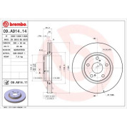 Brembo | Bremsscheibe | 09.A914.11