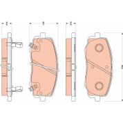 TRW | Bremsbelagsatz, Scheibenbremse | GDB3510