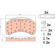 TRW | Bremsbelagsatz, Scheibenbremse | GDB5116